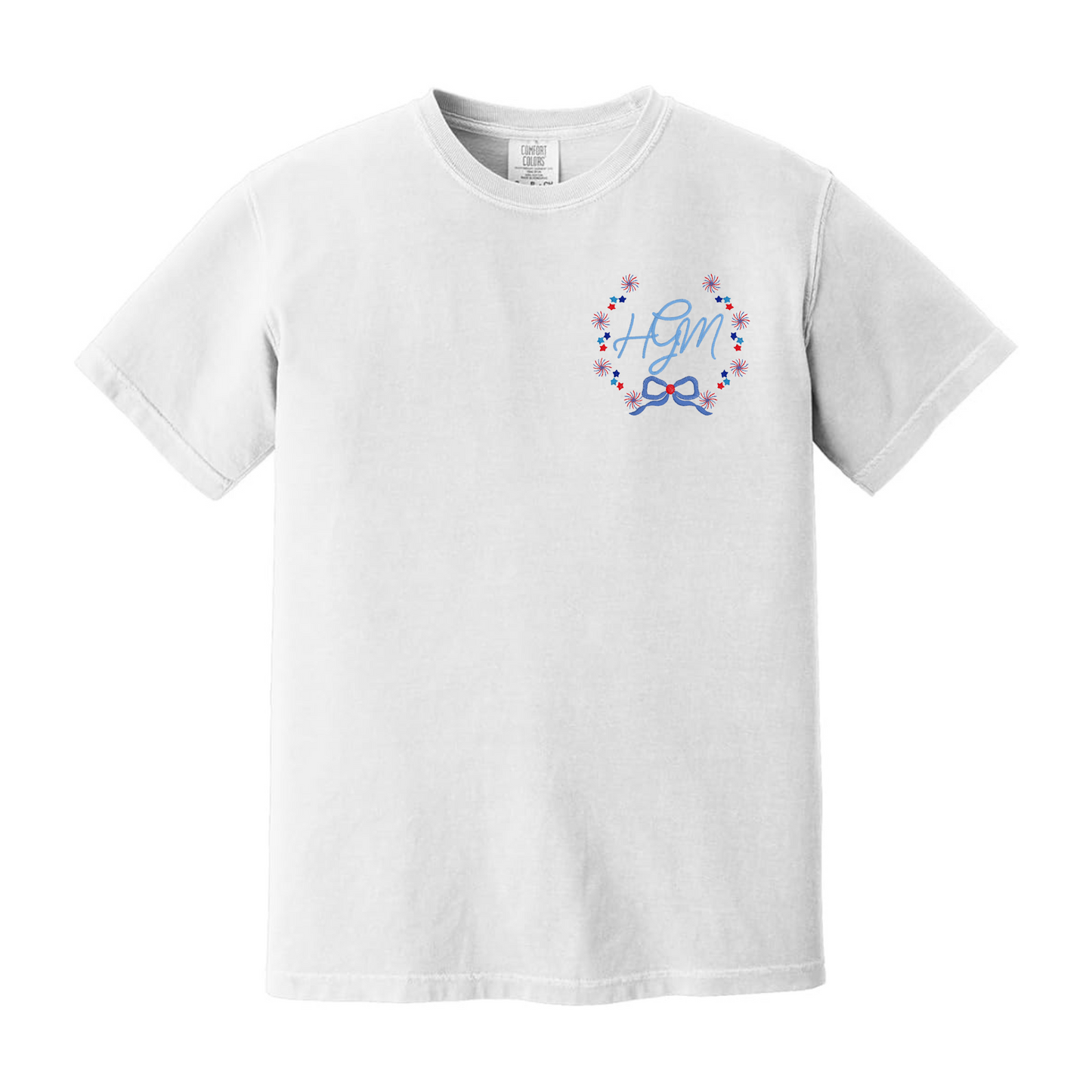 Adult Fireworks Embroidered Monogram