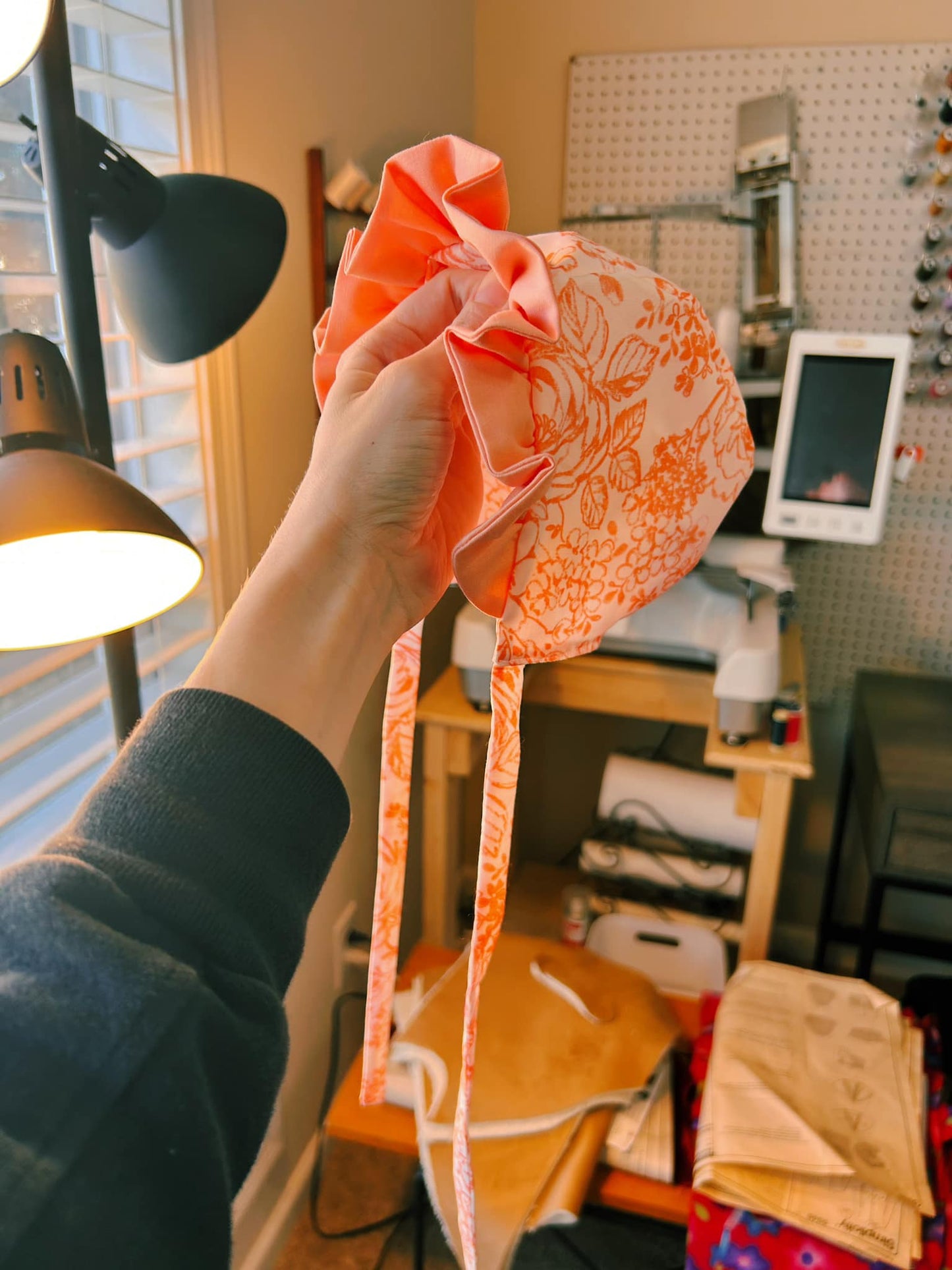 Reversible Baby Bonnet (0-6 Months)