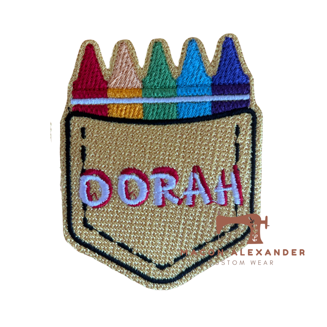 Oorah Crayon Patch