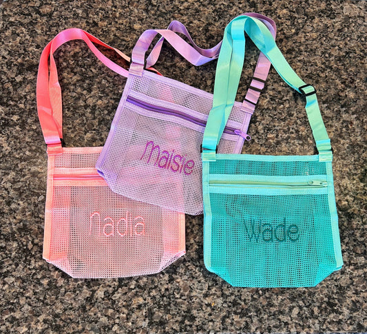 Embroidered Shell Bag